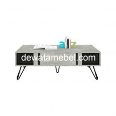 Coffe Table Size 100 - EXPO CT 1239 / Grey Stone-Black Text